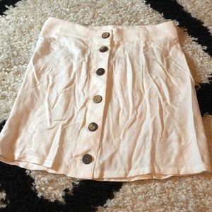 Button Down White Skirt